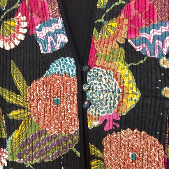 Floral quilted coat - Picture 2 of 6